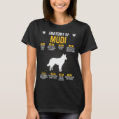 Anatomie van modderhond t-shirt (Voorkant)
