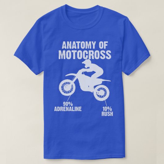 Anatomie van Motocross trots: MotoX MX race T-shirt (Design voorkant)
