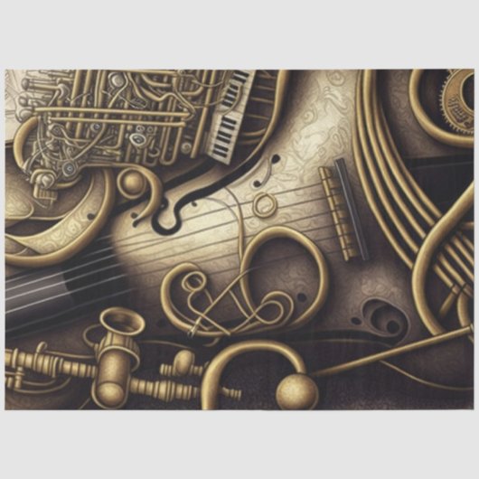 Anatomie van muziek serie ontwerp 5 tissuepapier (Voorkant)
