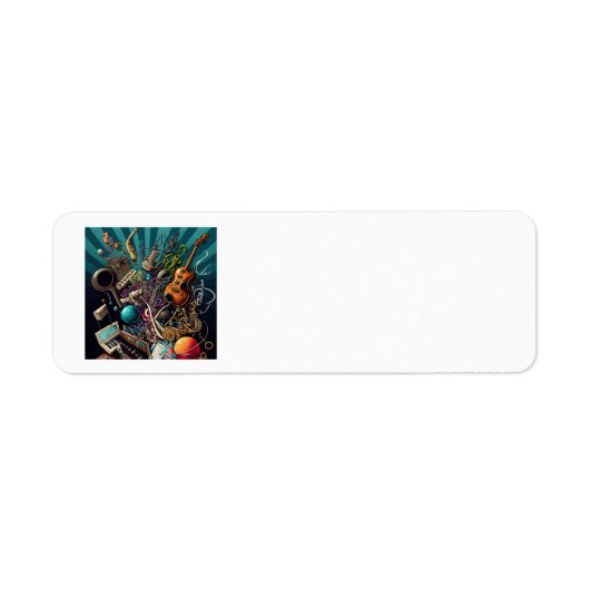 Anatomie van muziekAdresetiketten Etiket (Voorkant)