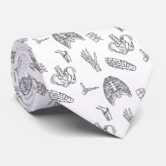 Anatomie van orthopedisch arts stropdas (Opgerold)
