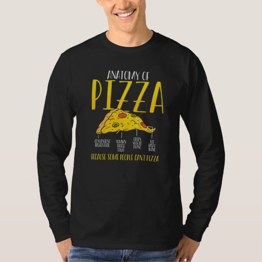 Anatomie Van Pizza Pizza Maker Pizza Feestje   T-shirt (Voorkant)