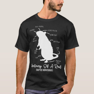 Anatomie van ratten voor rattenliefhebbers en geze t-shirt