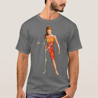 anatomie van skeletspieren t-shirt