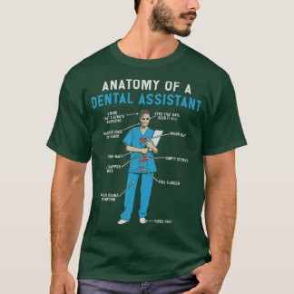 Anatomie van Tandheelkundige Assistent TShirt en G