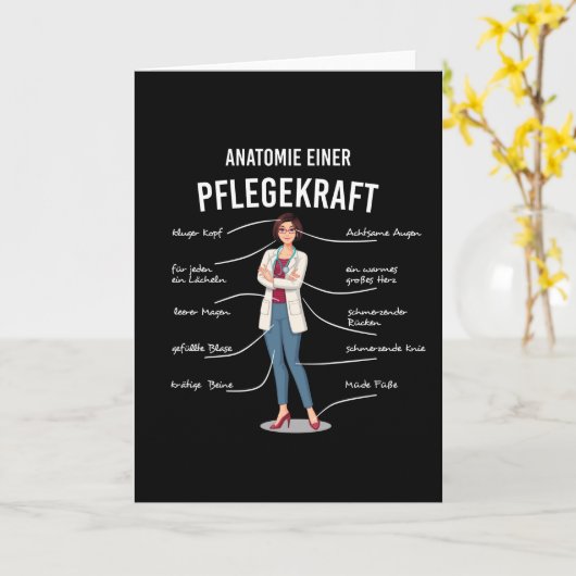 Anatomie van verzorger kaart (Gele Bloem)