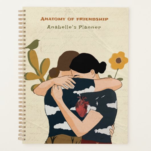 Anatomie van vriendschap BFF Besties Persoonlijk 2 Planner (Voorkant)