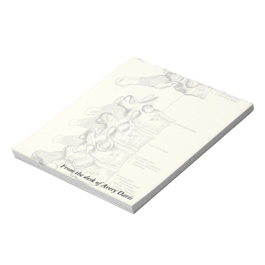 anatomie | wervels notitieblok (Linkerzijde)