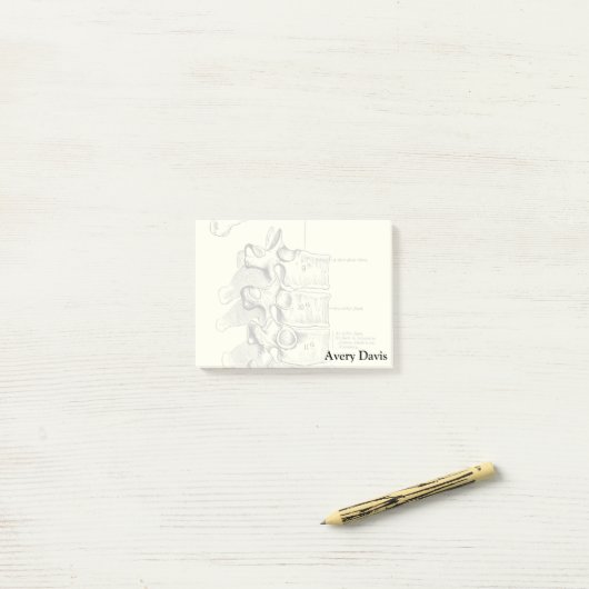  anatomie | wervels post-it® notes (Op bureau)