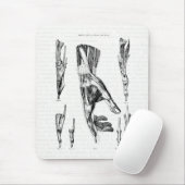  anatomiekunst-spieren van de pols en de hand muismat (Met muis)