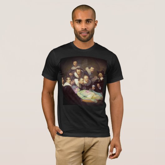 Anatomieles van Dr. Nicolaes Tulp Mannen Modern T-shirt (Voorkant volledig)