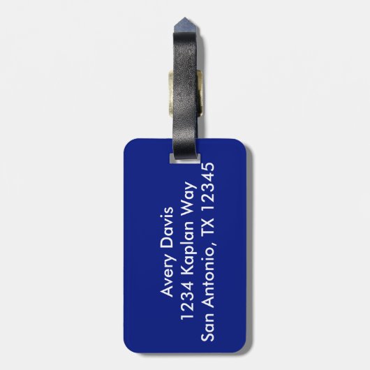  anatomiespieren van het beenblauw bagagelabel (Achterkant verticaal)