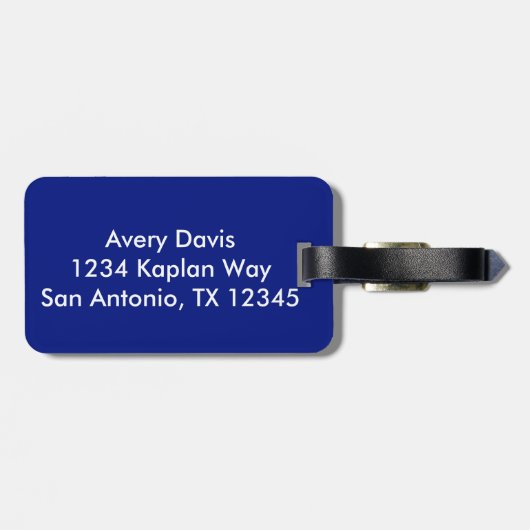  anatomiespieren van het beenblauw bagagelabel (Achterkant horizontaal)