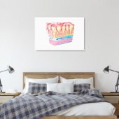 Anatomiestructuur en lagen van de muurmuur canvas afdruk (Insitu (Slaapkamer))