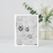  anatomietekening van een foetus briefkaart (Staand voorkant)