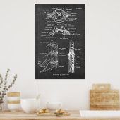 Anatomigenkaart van het ruggenmerg Afdrukken nr.3 Poster (Keuken)