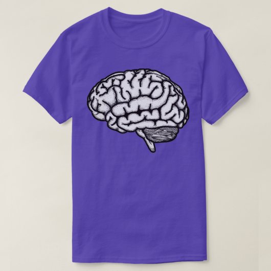 Anatomisch brein zwart-wit t-shirt (Design voorkant)