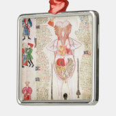 Anatomisch diagram metalen ornament (Links)