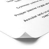 Anatomisch diagram van de hand en pols van de mens poster (Hoek)