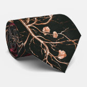 Anatomisch Hart & Bourgogne Roos Stropdas (Opgerold)