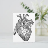 anatomisch hart briefkaart (Staand voorkant)