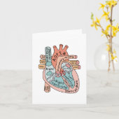 Anatomisch Hart, Cardiale IC Verpleegkundige Gift Kaart (Gele Bloem)