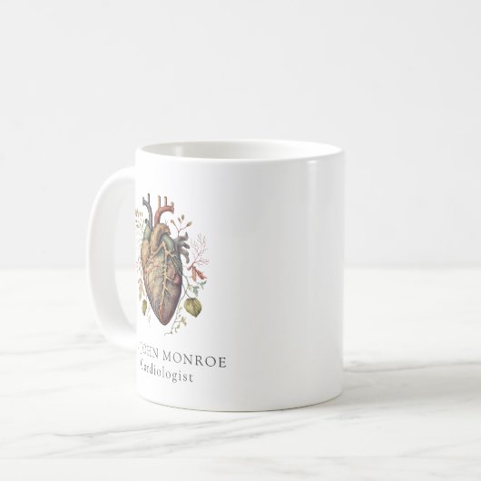 Anatomisch hart cardioloog arts koffiemok (Voorkant links)