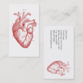 Anatomisch hart-cardioloog visitekaartje (Voorkant / Achterkant)
