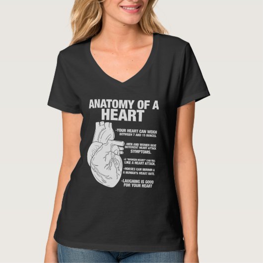 Anatomisch Hart  Cool Cardioloog T-shirt (Voorkant)