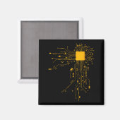 Anatomisch Hart Cpu Processor Computerwetenschap P Magneet (Voorkant / Achterkant)