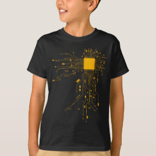 Anatomisch Hart Cpu Processor Computerwetenschap P T-shirt
