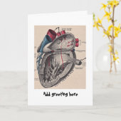 Anatomisch hart  diagram gepersonaliseerd kaart (Gele Bloem)