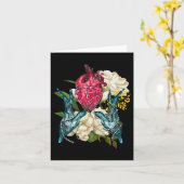 Anatomisch Hart En Bloemen Dokter Valentijn Kaart (Gele Bloem)