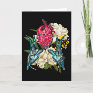 Anatomisch Hart En Bloemen Dokter Valentine Kaart