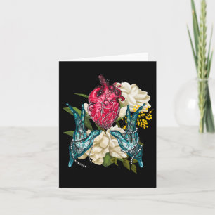 Anatomisch Hart En Bloemen Dokter Valentine Kaart