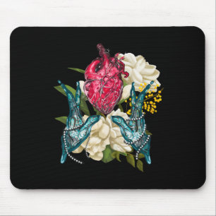 Anatomisch Hart En Bloemen Dokter Valentine  Muismat