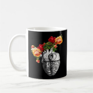 Anatomisch hart en bloemen Show je liefde Koffiemok