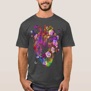 Anatomisch hart en bloemen Show uw liefdesvrouwen  T-shirt