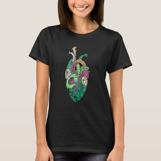 Anatomisch hart en groenten groente groenten t-shirt (Voorkant)