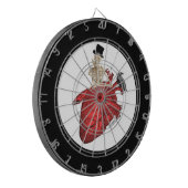 Anatomisch hart- en tandheelkundig skelet dartbord (Voorkant Links)
