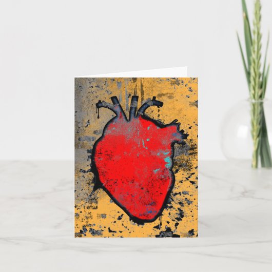 anatomisch hart feestdagen kaart (Voorkant)