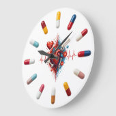 Anatomisch Hart grote klok & Pillen grote Klok (Hoek)