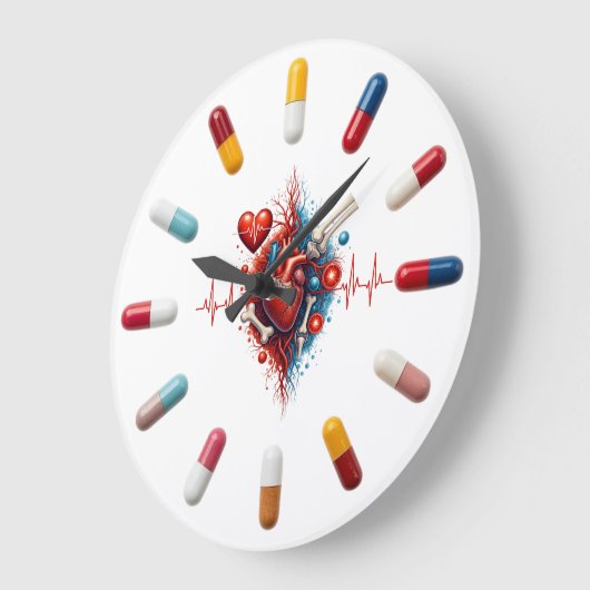 Anatomisch Hart grote klok & Pillen grote Klok (Hoek)