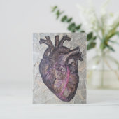 Anatomisch hart, het originele schilderen briefkaart (Staand voorkant)
