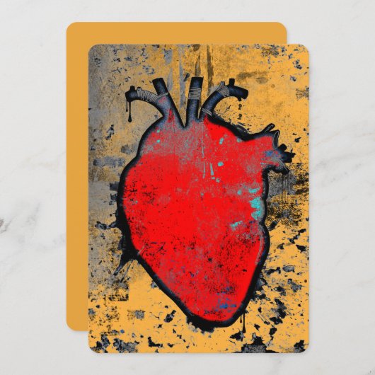 anatomisch hart kaart (Voorkant / Achterkant)