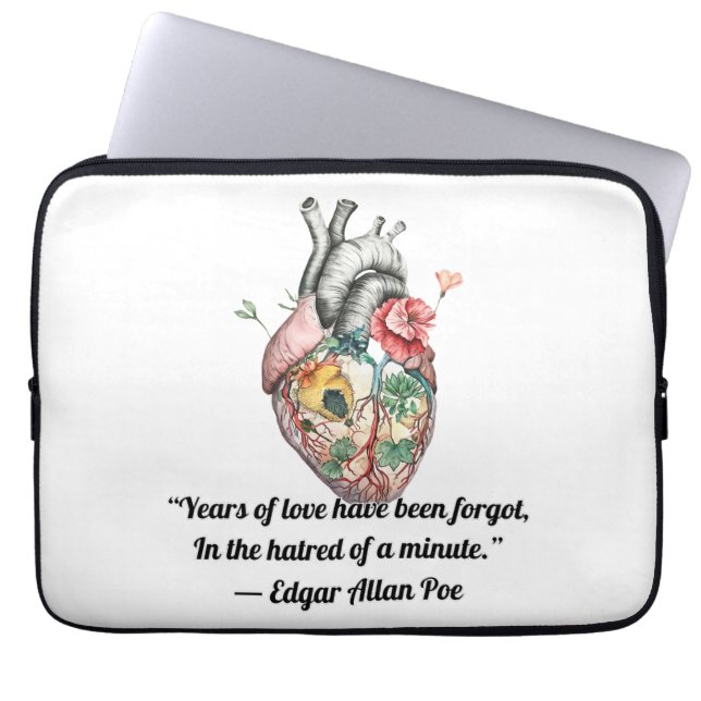 Anatomisch Hart Laptop Sleeve (Voorkant)