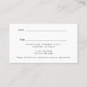 Anatomisch Hart Medische Cardiologie Arts Afsprakenkaartje (Achterkant)