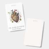 Anatomisch hart-medische cardiologie badge (Front & Back)