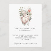 Anatomisch Hart Medische Cardiologie Open Huis Uitnodiging Briefkaart (Voorkant)