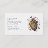 Anatomisch hart-medische cardiologie visitekaartje (Achterkant)